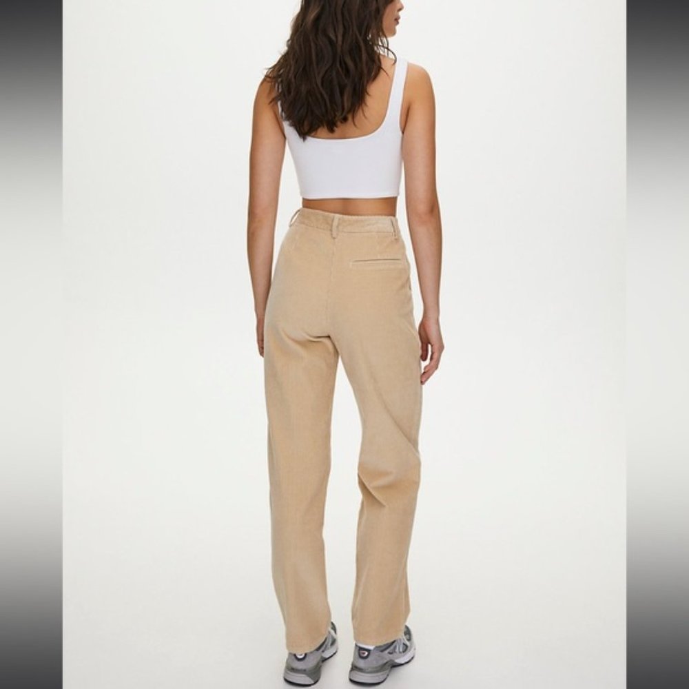 ❗️SOLD❗️Wilfred Yellow Corduroy Lennox Pants Size 6 - Picture 3 of 11